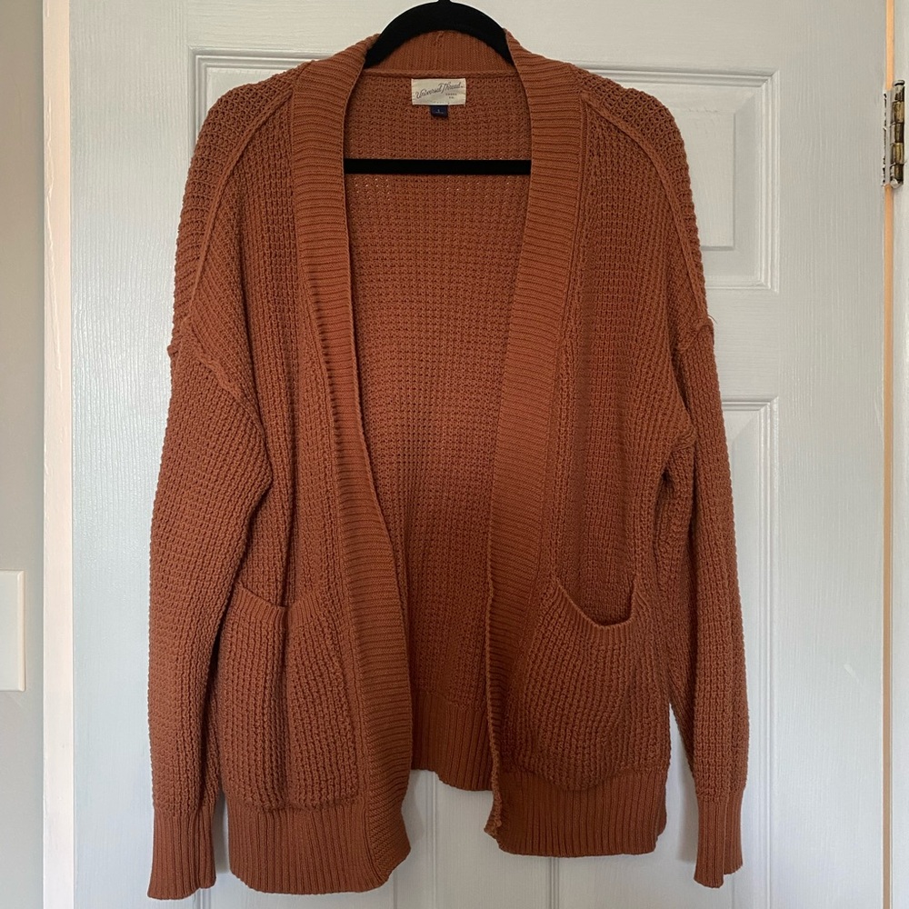 Universal Thread Rust Open-Front Cardigan